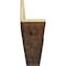Ekena Millwork 2-Sided (L-beam) Hand Hewn Endurathane Faux Wood Ceiling Beam, Premium Aged, 10"W x 6"H  x 22'L BMHH2C0100X060X264ZD - alternate 8